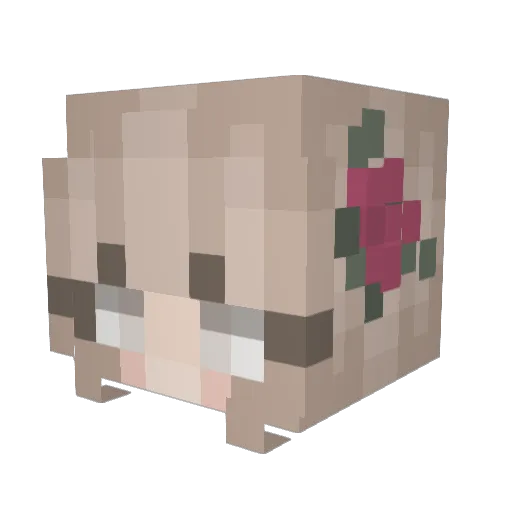 _Briar_Rose Minecraft avatar head, 3D render