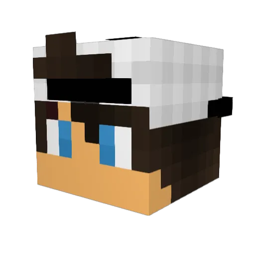 _Brimstone Minecraft avatar head, 3D render