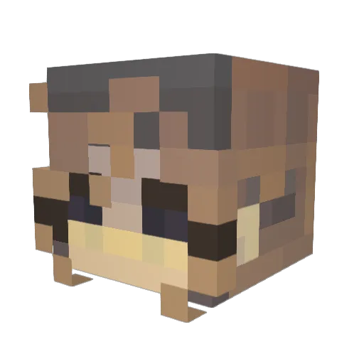 _BritishAutism_ Minecraft avatar head, 3D render