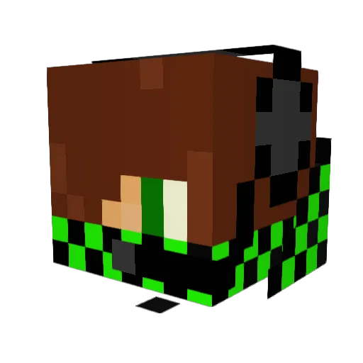 _BroFox_ Minecraft avatar head, 3D render