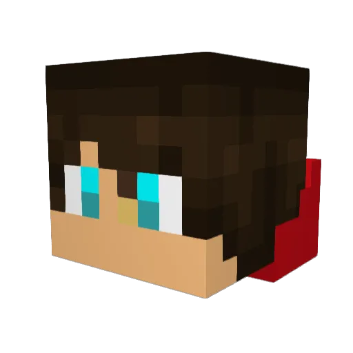 _Broodrooster_ Minecraft avatar head, 3D render
