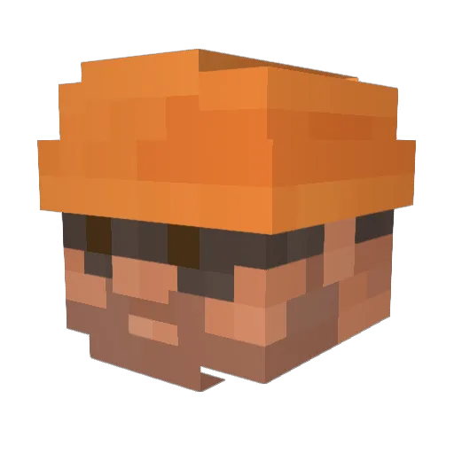 _Bruno4l Minecraft avatar head, 3D render