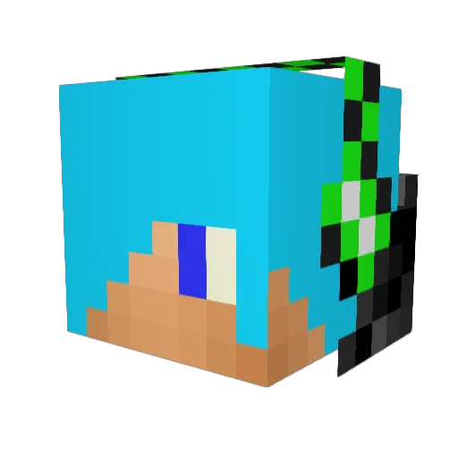 _BrunodS Minecraft avatar head, 3D render