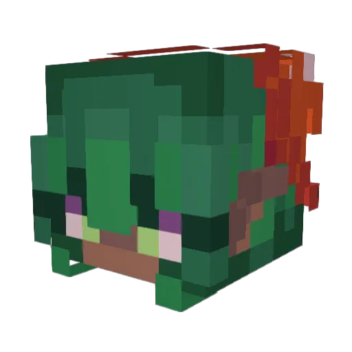 _Bryy_ Minecraft avatar head, 3D render