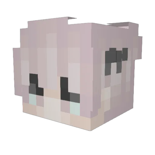 _BuNNNy_ Minecraft avatar head, 3D render