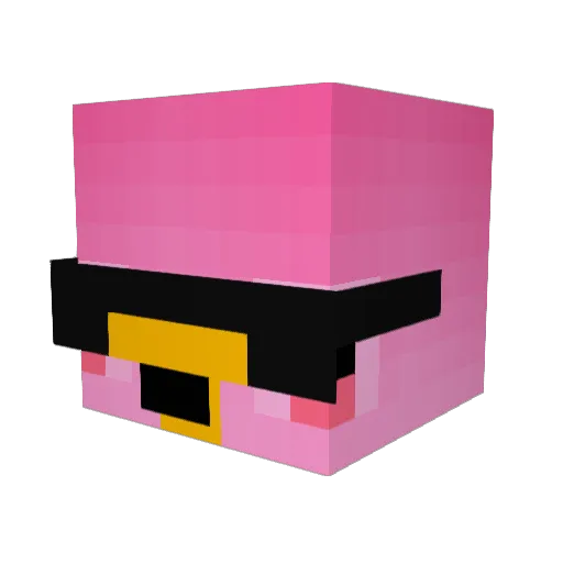 _BubbaCop_ Minecraft avatar head, 3D render