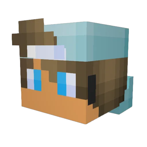 _Bubo_84 Minecraft avatar head, 3D render