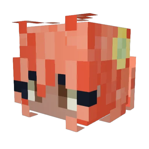 _Bug_Lord_ Minecraft avatar head, 3D render