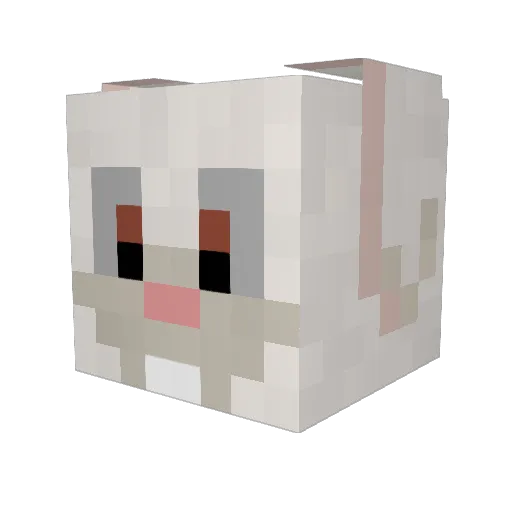 _Bulten_ Minecraft avatar head, 3D render