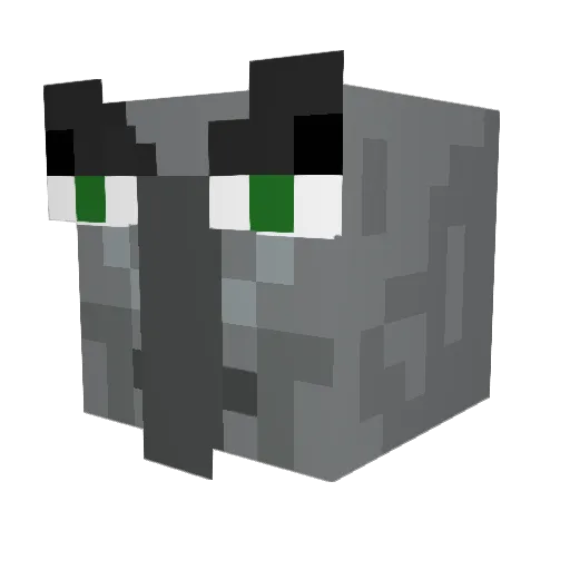 _Bumble Minecraft avatar head, 3D render