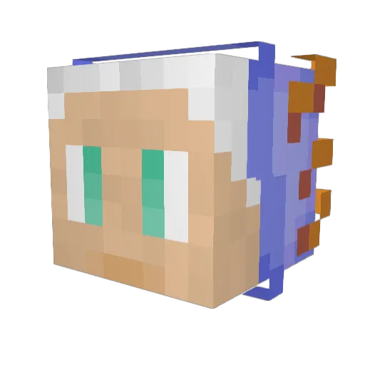 _Bunnies Minecraft avatar head, 3D render