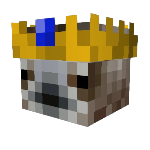 _Burqer Minecraft avatar head, 3D render