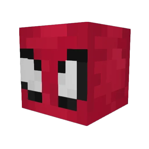 _Burrel Minecraft avatar head, 3D render