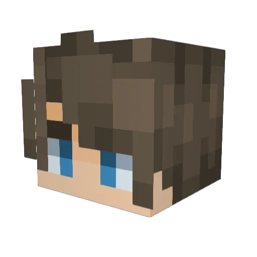 _ButterCup_3000 Minecraft avatar head, 3D render