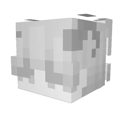 _Bwuh_ Minecraft avatar head, 3D render