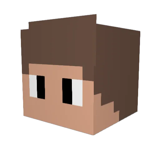 _ByFrost Minecraft avatar head, 3D render