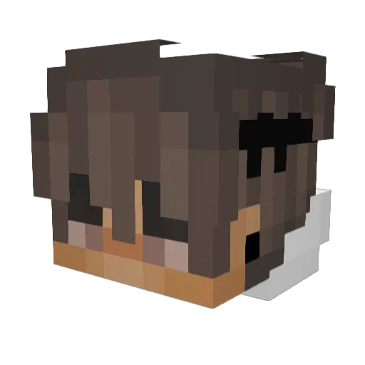 _ByXaNo4Ka_ Minecraft avatar head, 3D render
