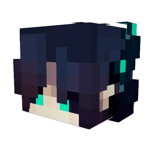 _By_Note_ Minecraft avatar head, 3D render