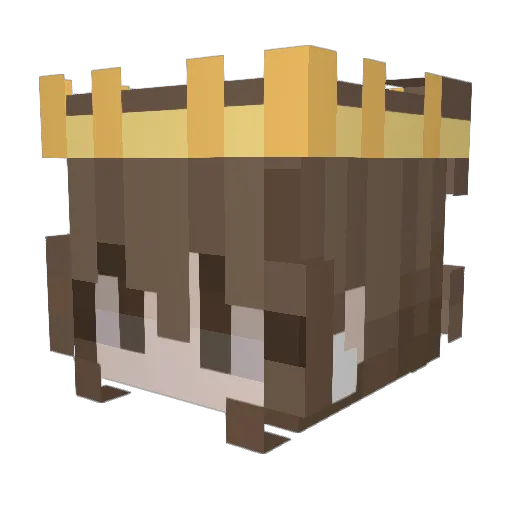 _C00KIEE_ Minecraft avatar head, 3D render