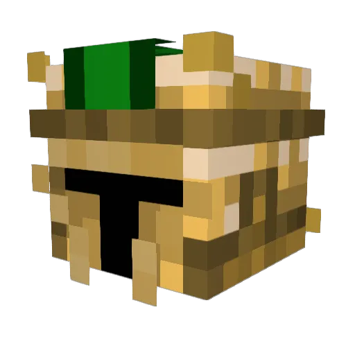 _C0MMANDER_ Minecraft avatar head, 3D render