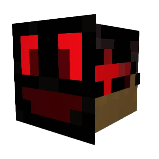 _C0rp Minecraft avatar head, 3D render