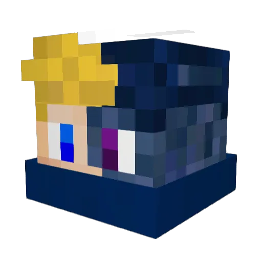 _C0sMoS_ Minecraft avatar head, 3D render