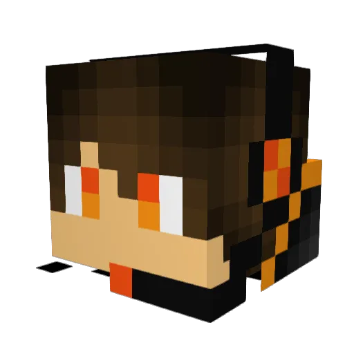 _CBZ_ Minecraft avatar head, 3D render