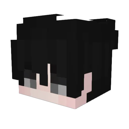 _CHECCO_07 Minecraft avatar head, 3D render