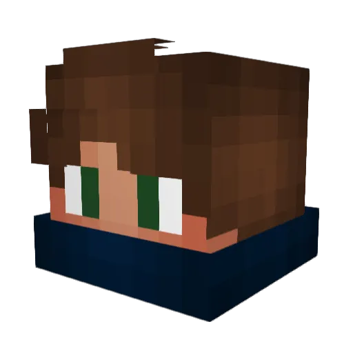 _CHEWIT_ Minecraft avatar head, 3D render