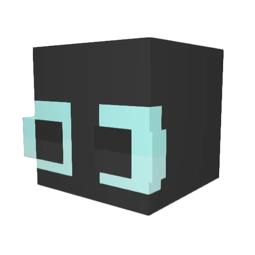 _CLT Minecraft avatar head, 3D render