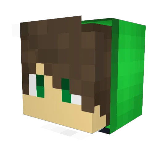 _CRIINKZ_ Minecraft avatar head, 3D render