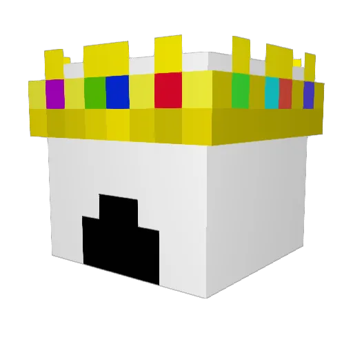 _CRTV_ Minecraft avatar head, 3D render