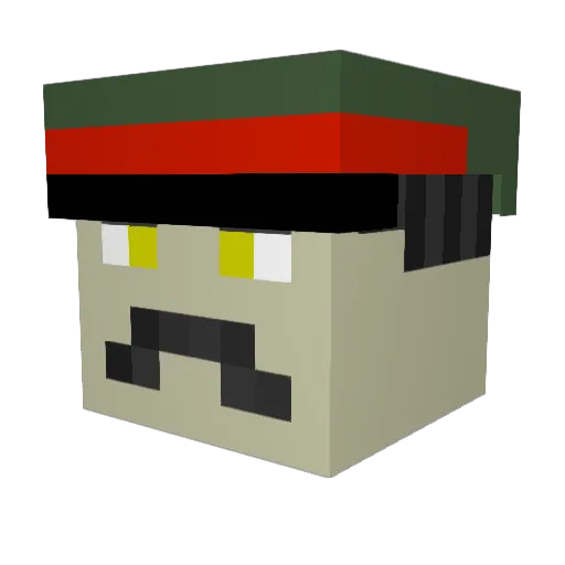 _CSPR_ Minecraft avatar head, 3D render