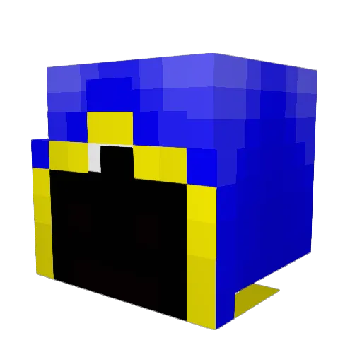 _CU__ Minecraft avatar head, 3D render