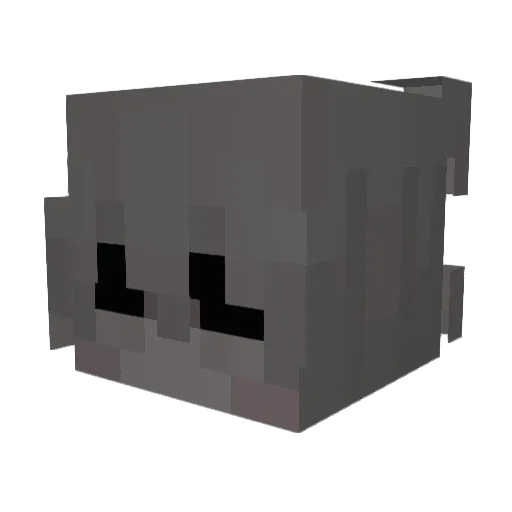 _CY4GAN_ Minecraft avatar head, 3D render