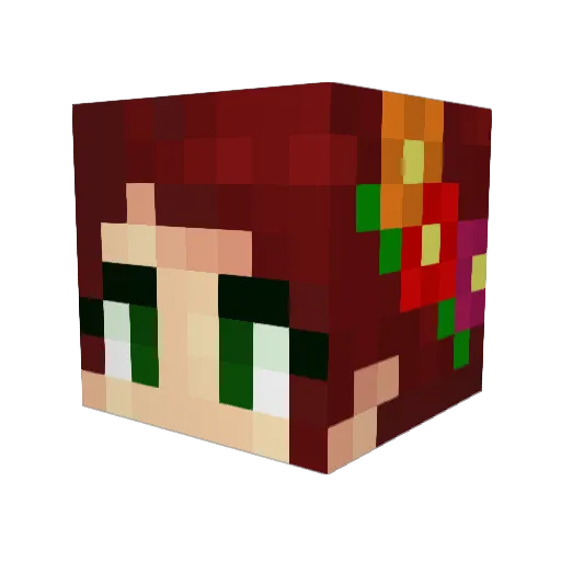 _C_L_A_I_R_E_ Minecraft avatar head, 3D render