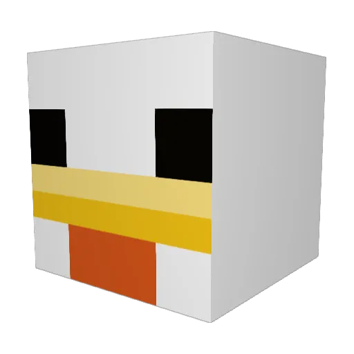 _CaNdL3_ Minecraft avatar head, 3D render