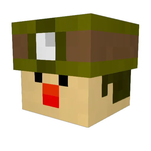 _Cabo_ Minecraft avatar head, 3D render