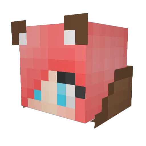 _Cacao21 Minecraft avatar head, 3D render