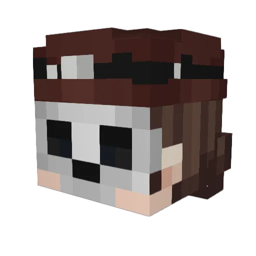 _Cad_ Minecraft avatar head, 3D render
