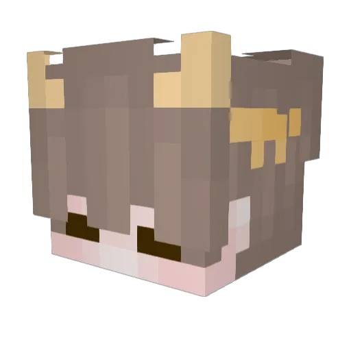 _CalPol_ Minecraft avatar head, 3D render