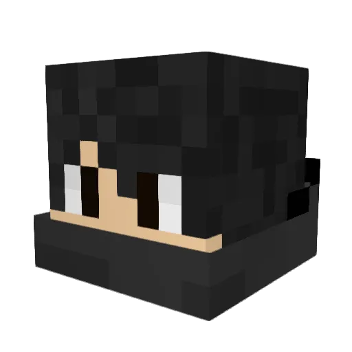 _Cam_Cam Minecraft avatar head, 3D render