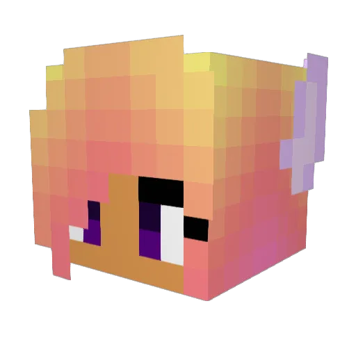 _Camie Minecraft avatar head, 3D render