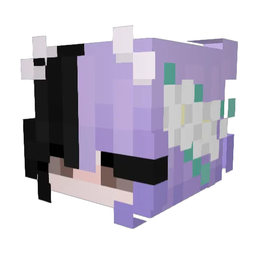_CandyFoxx_ Minecraft avatar head, 3D render