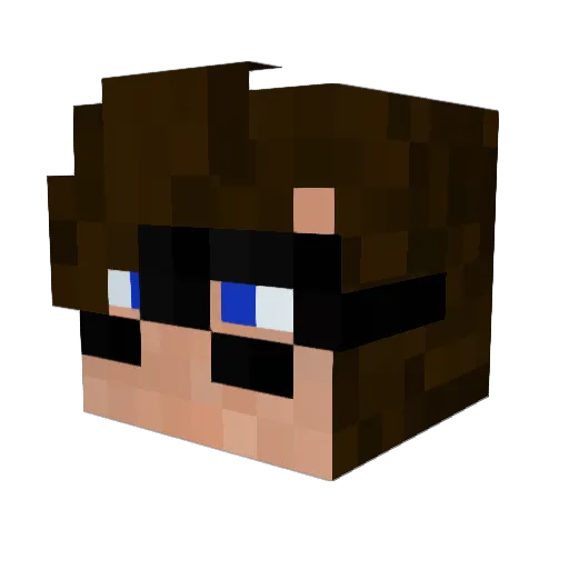 _Canvisy_ Minecraft avatar head, 3D render