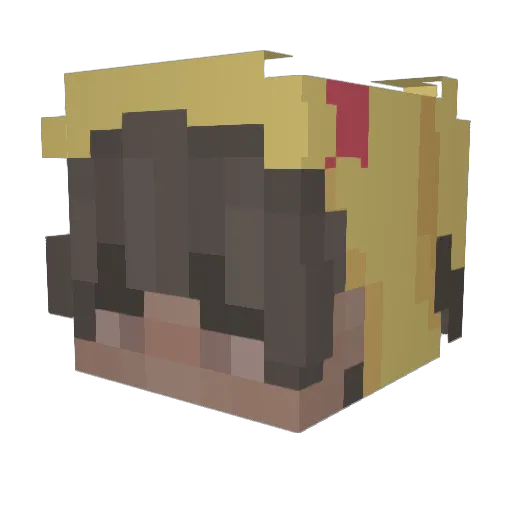 _Capcaps_ Minecraft avatar head, 3D render