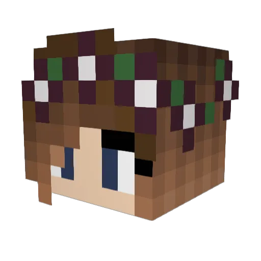 _CaptainCookiez_ Minecraft avatar head, 3D render