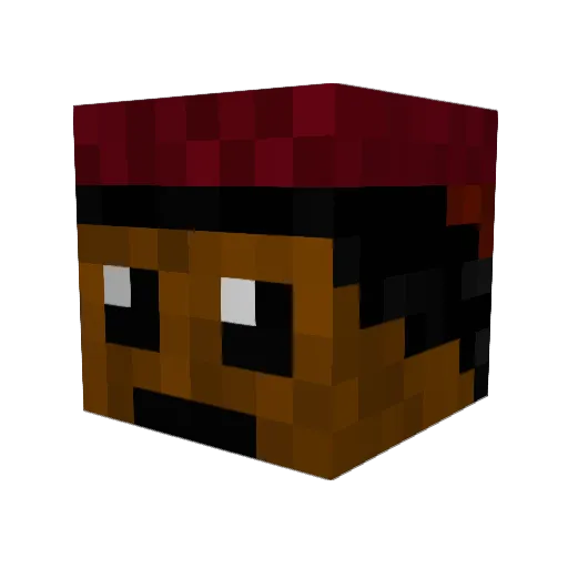 _CaptainFluffs_ Minecraft avatar head, 3D render