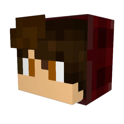 _Capuchoo Minecraft avatar head, 3D render