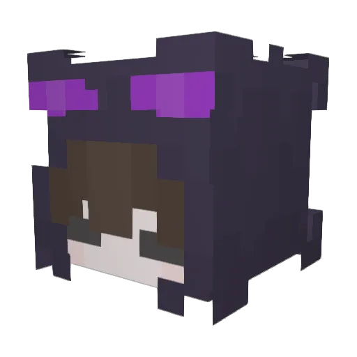 _Carkeys_ Minecraft avatar head, 3D render